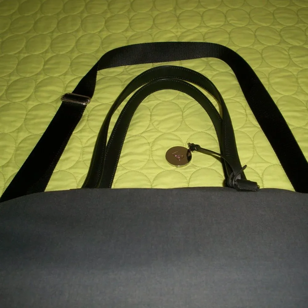 Lo & Sons Grey Nylon Laptop/Weekender